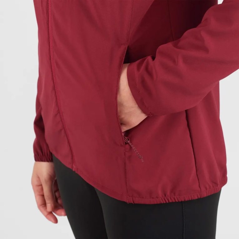 Red Salomon Agile Wind Women's Shell Jackets | IE CW5679